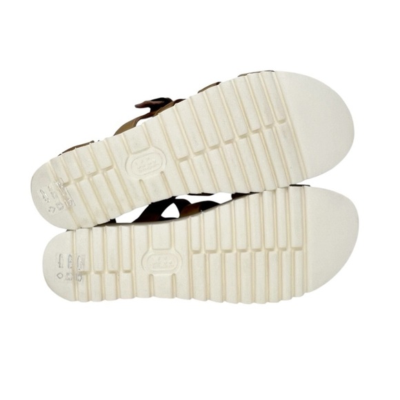 NEW Bed|Stu Ada Cage Size 10 Platform Sandal Leather Cashew Tan Flatform Bedstu - Picture 9 of 11